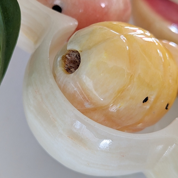 Onyx pedestal decorative fruit bowl - Picture 7 of 8